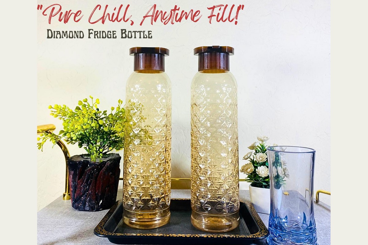 Diamond Fridge Bottle – 2 Pcs Set